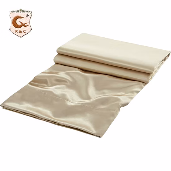Ensemble de draps doux et soyeux, Promotion d'usine, drap-housse, ensemble de literie en Satin d'été