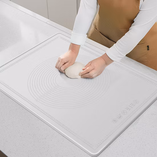 Tapis de cuisson et de roulement en silicone, lot de 3 feuilles de tapis de cuisson en silicone